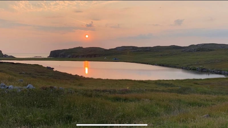 Sunset on Oileán Ghabhla