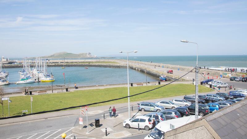 The view from No 1 Abbey Street, Howth, Co Dublin.