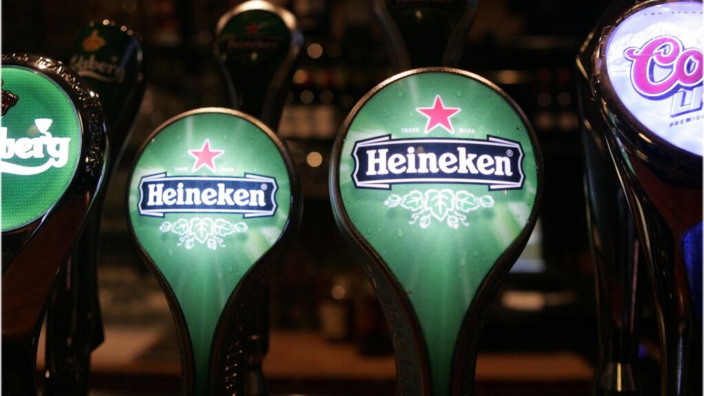Heineken repeated guidance for operating margin expansion, while saying currency fluctuations may benefit so-called net profit by €50 million. Photograph: Dara Mac Dónaill / THE IRISH TIMES