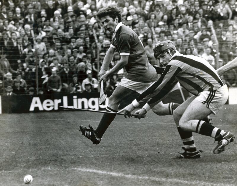 Tadhg Coakley scoring a goal in the 1979 Minor Final for Cork