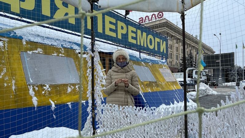 Olha Volkova: ‘Many people might already be at such a level of tension that it can’t go any higher.’ Photograph: Daniel McLaughlin