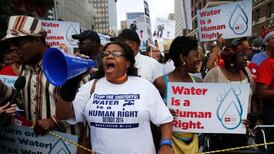 Detroit’s poorest vent anger at authorities who have turned water off