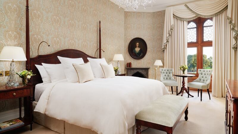 The Lady Augusta bedroom – all rooms have king- or super king-sized beds