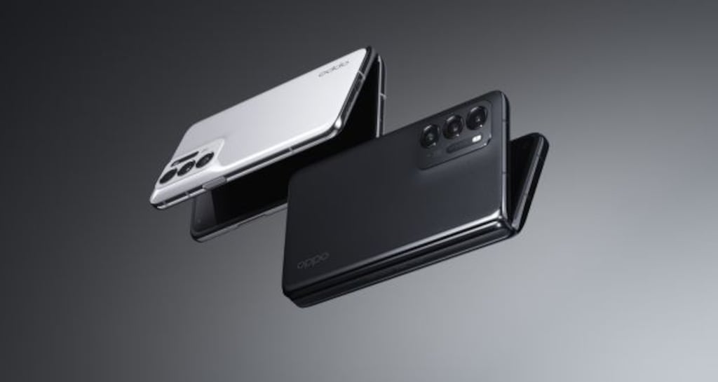 When folded, the Oppo Find N 5G looks like a more compact standard smartphone.