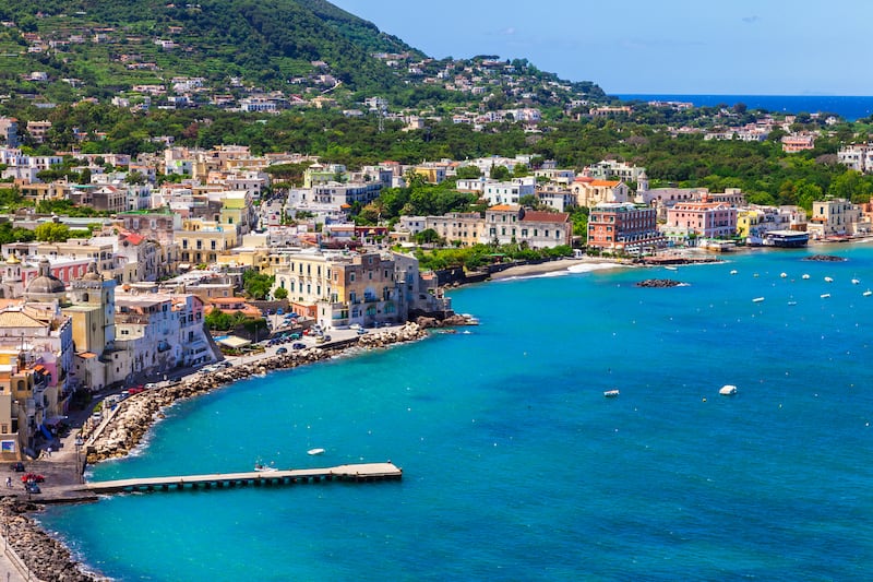 Ischia island which is served by a number of crossings from the port of Naples. Photograph: iStock