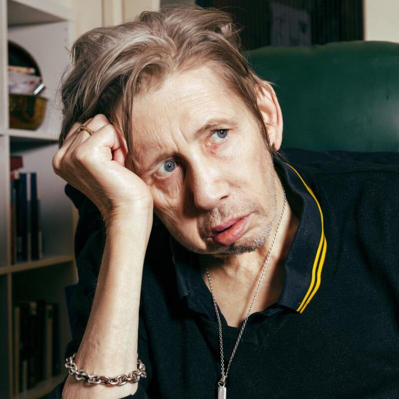 MacGowan’s next project is a book of artwork, handwritten lyrics and school essays titled The Eternal Buzz and the Crock of Gold. Photograph: Ellius Grace/The New York Times