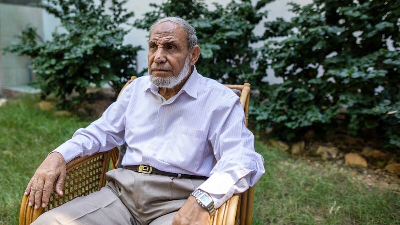 Mahmoud al-Zahar, a co-founder of Hamas, is convinced that Israel will be defeated and sees the ultimate return to power of the Taliban in Afghanistan as a model. Photograph: Hosam Salem/The New York Times