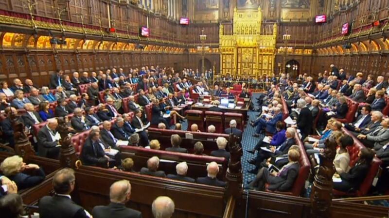 A packed House of Lords, London, as as peers pushed for guarantees over the rights of EU nationals living in the UK after Brexit. Photograph: PA Wire