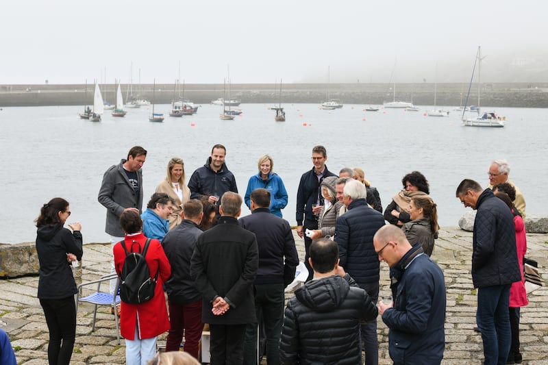 At Howth Harbour for the Howth School of Fish Visitor Experience.