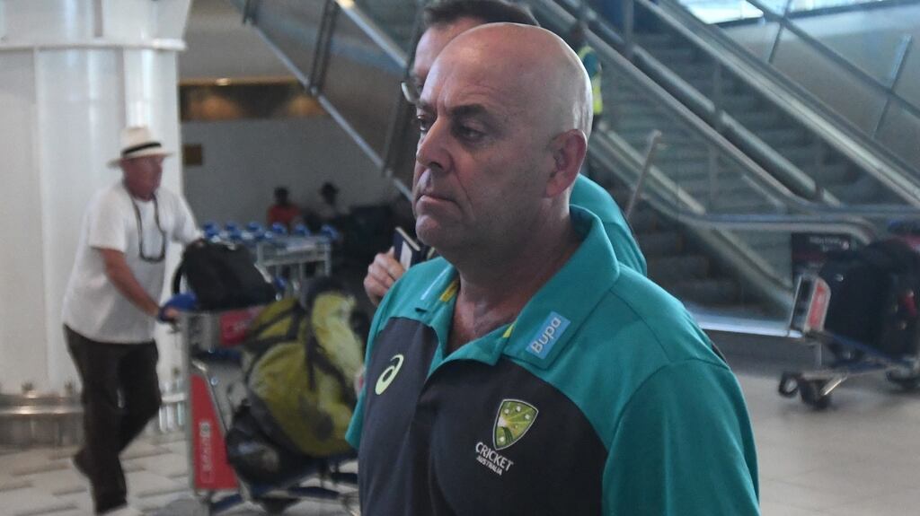 Australia coach Darren Lehmann. Photogrpah: Brenton Geach Gallo Images/Getty