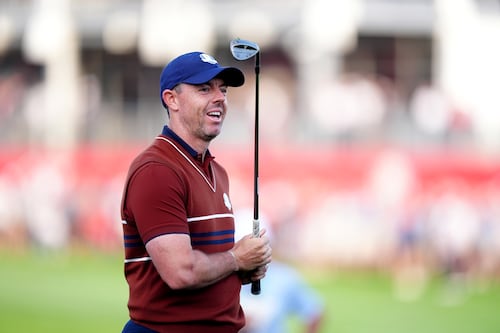 ‘Shut the f**k up’: Rory McIlroy silences hecklers to take second foursomes win alongside Tommy Fleetwood