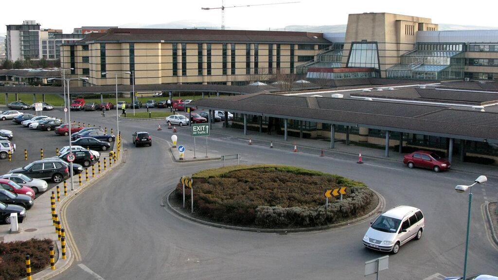 Tallaght Hospital: an average of two or three testing positive per week. Photograph: David Sleator