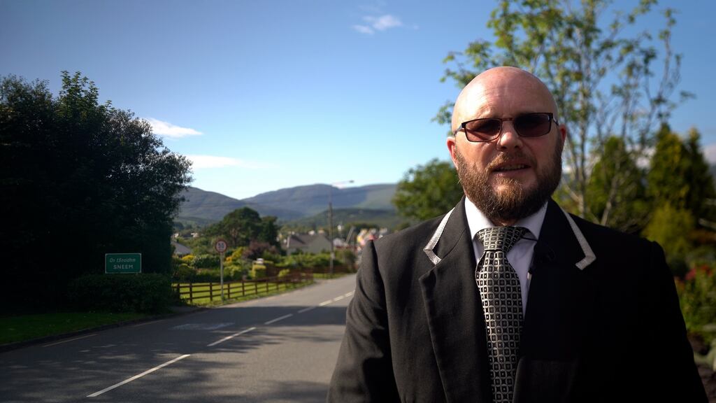 Aidan Murray, manager of the  Sneem Digital Hub, at the launch of the town’s free concierge service