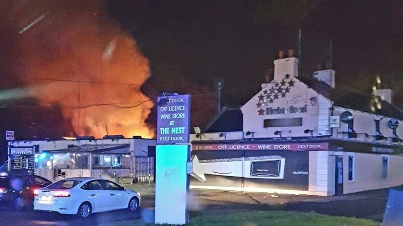 ‘Extensive’ blaze broke out in the well-known Cuckoo’s Nest pub on Monday. Photograph: Dublin Fire Brigade
