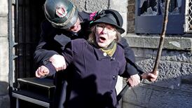 Sheehy Skeffington marks centenary of women’s vote by shattering glass