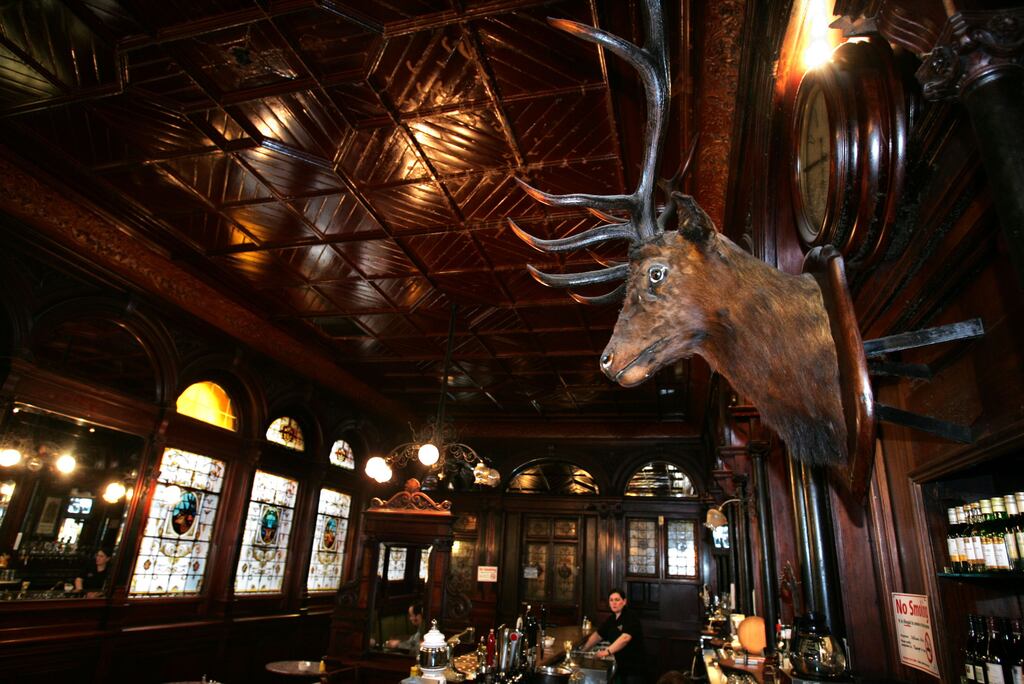 The Stag's Head, Dublin: Government restrictions resulted in the closure of the Louis FitzGerald group’s pubs for much of 2020 and 2021 and the group received Covid-19 grants of €5.72 million. Photograph: Frank Miller