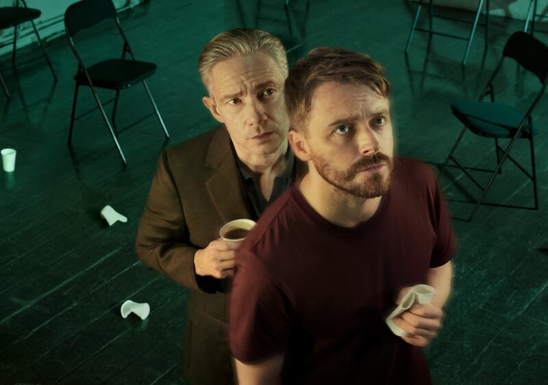 The Fifth Step: Martin Freeman and Jack Lowden will star in the West End of London production of the play by David Ireland. Photograph: Neal Street Productions
