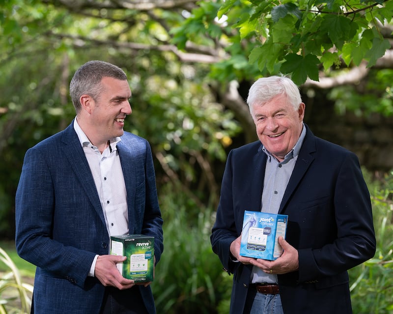 Joe Higgins of BGF and Daithi O'Connor, founder and chief executive of Revive Active