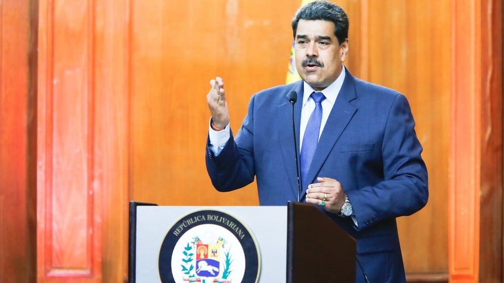 Venezuelan president Nicolás Maduro: “Who are they to try to impose themselves with threats?” he said of the EU. Photograph: EPA/Miraflores Palace Press Office