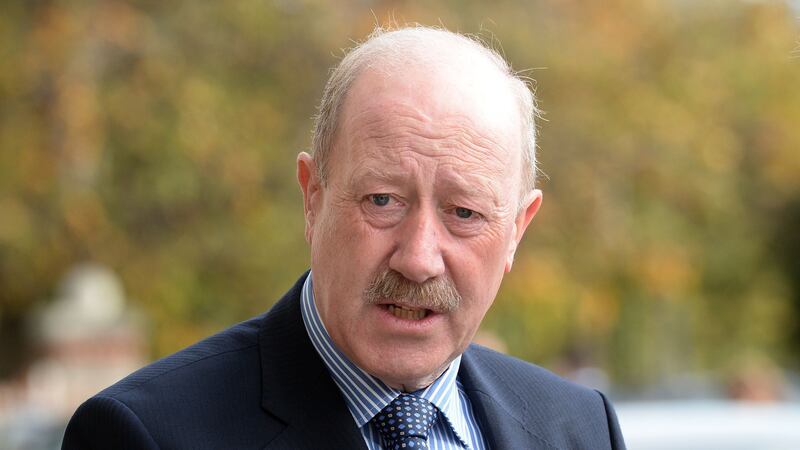 Former Garda commissioner Martin Callinan at the funeral of Joe Ainsworth at the Church of St Paul of the the Cross in Dublin. Photograph: Eric Luke/The Irish Times