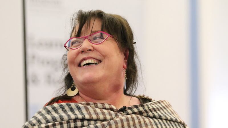 Rosaleen McDonagh (above) at the Deeds not Words? Assessing a Century of Change conference at the National Museum of Ireland at Collins Barracks in Dublin on Saturday. Photograph: Nick Bradshaw/The Irish Times