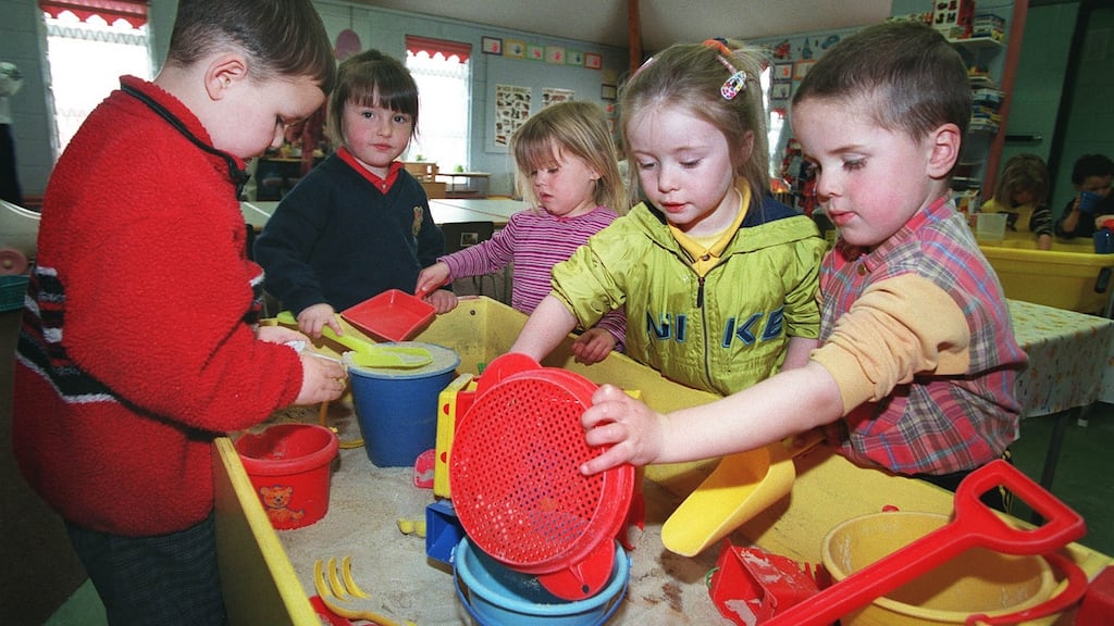 A preschool class at St Bernadette’s Junior School in Clondalkin. File photograph: Alan Betson