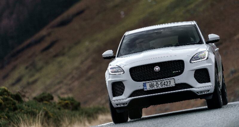 The new Jaguar E-Pace, a five-seat compact SUV that packs the design and performance of a Jaguar sports car into a spacious, practical and connected all-wheel-drive vehicle.