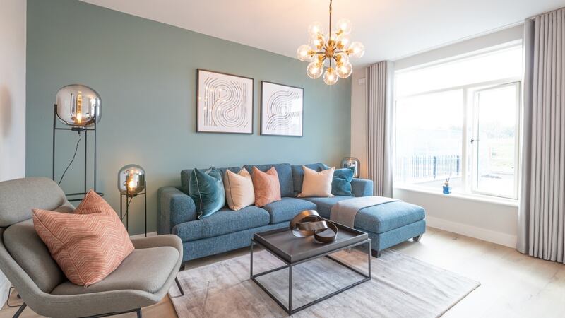 Living room in showhouse