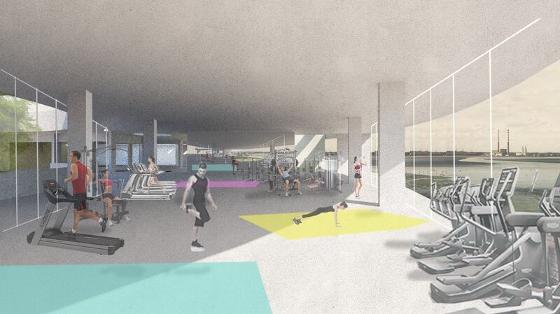 The gym. Artist’s impression