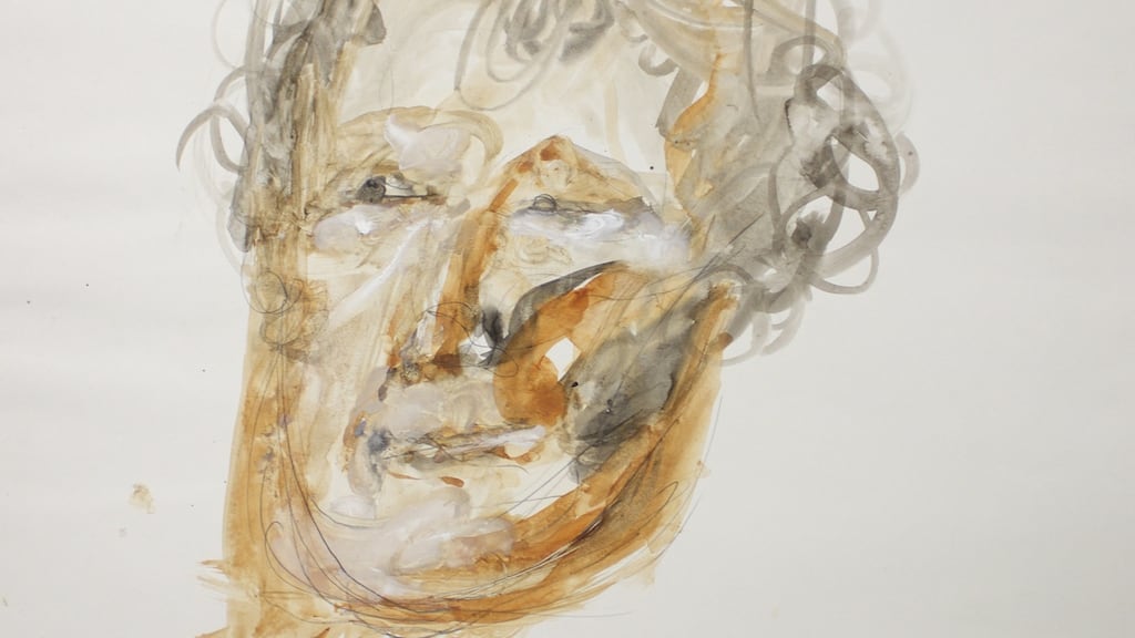 A portrait of Seamus Heaney by painter Barrie Cooke.