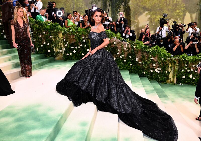 Penelope Cruz attending the Metropolitan Museum of Art Costume Institute Benefit Gala 2024 in New York. Photograph: Matt Crossick/PA