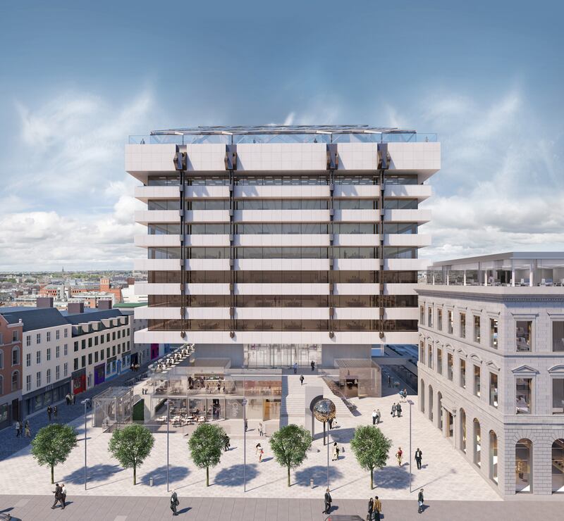 Impression of the Central Plaza, formerly the Central Bank building