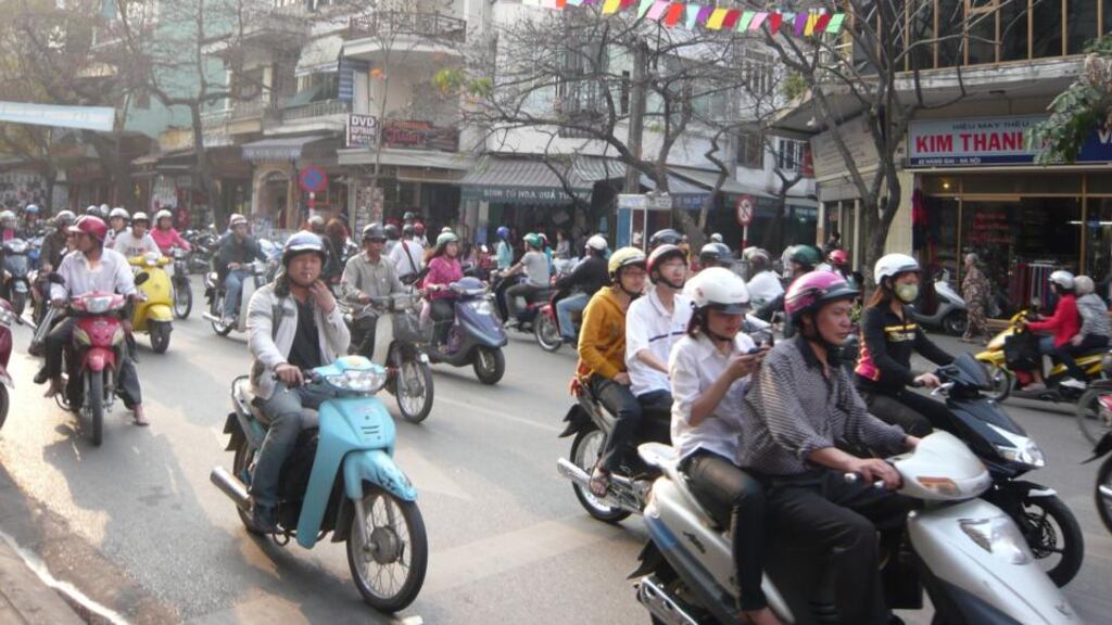 Air-pollution problems afflict large Vietnamese cities such as Hanoi, which frequently has a blanket of smog.