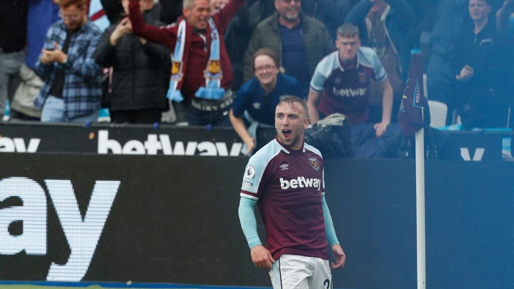 West Ham United’s English striker Jarrod Bowen has caught the eye this season with his consistent and impressive play. File photograph: Getty