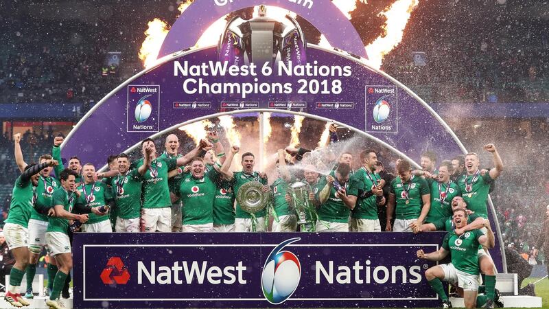 Ireland's Grand Slam win in 2018 was the last time the GAA did not top the list of RTÉ's most watched events. Photograph: Billy Stickland/Inpho