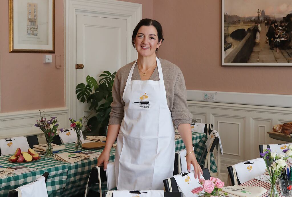 Pic: Lilly Higgins preparing to welcome guests to coffee and crafting morning