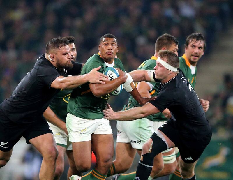New Zealand's difficult start to their season continued with a defeat to the Springboks in the Rugby Championship. Photograph: Kim Ludbrook/EPA