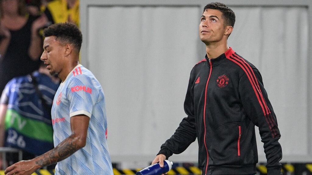 Cristiano Ronaldo opened the scoring but Manchester United were beaten 2-1 by Young Boys in Bern on Tuesday night. Photograph: Sebastien Bozon/Getty/AFP