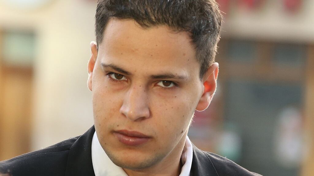 Mohamed Morei (21) arriving at Dublin court. Photograph: Collins Courts