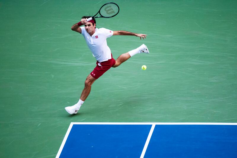 Roger Federer in a match against Nick Kyrgios during the sixth day of the US Open in New York in September 2018. Photograph: Karsten Moran/The New York Times