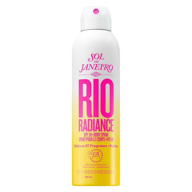 Sol De Janeiro Rio Radiance SPF50 Body Spray (€36 from Brown Thomas).