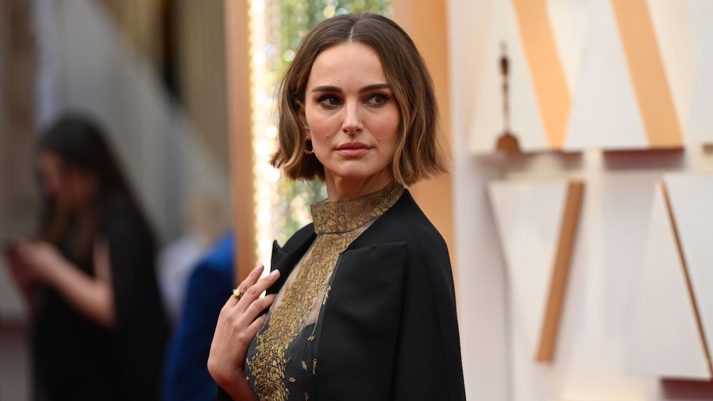 Natalie Portman arrives at the 92nd Oscars in Hollywood, California. Photograph: Robyn Beck/AFP/Getty Images.
