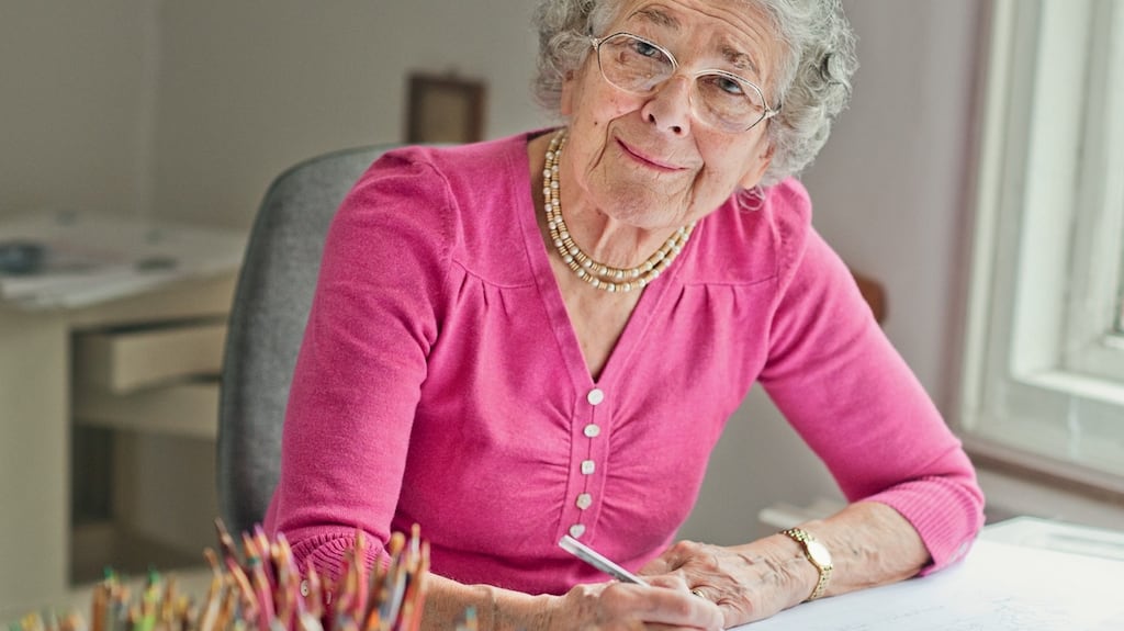 The children’s author and illustrator Judith Kerr, who died this week aged 95, was  best-known as the creator of the classic picture book The Tiger Who Came to Tea, the Mog series and the semi-autobiographical young adult novel When Hitler Stole Pink Rabbit. Photograph: Eliz Huseyin/PA Wire