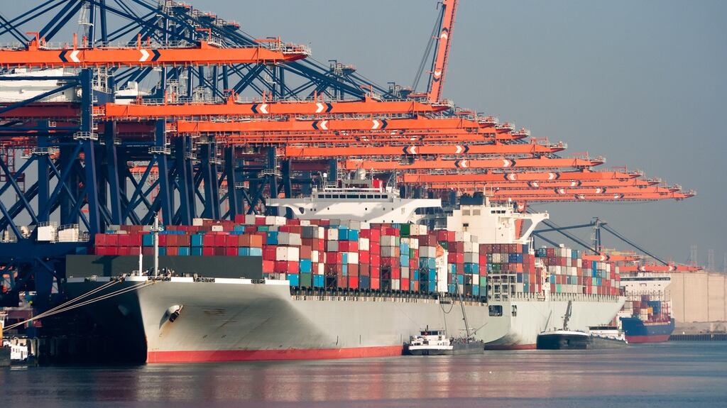 The port of Rotterdam. “The call in Waterford will boost the shipping options for local businesses, enabling them to reach Rotterdam within days and connect to the rest of the world.” Photograph: iStock