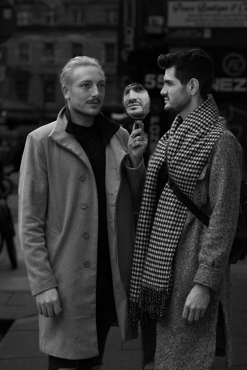 Daniel Byrne and Guylherme Tarasiuk: “We have all we need. In Europe, Ireland is one of the most accepting places. How much we have jumped ahead in time.” Photograph: Deirdre Brennan