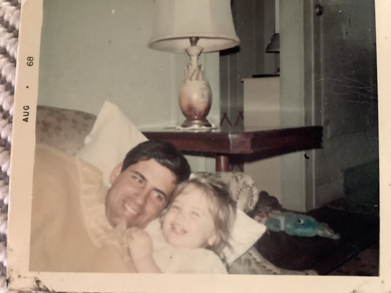 Annie McCarrick with her father John, who died in 2009.