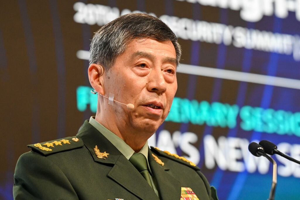 Li Shangfu warned that China would never hesitate to defend its core national interests. Photograph: Roslan Rahman/AFP/Getty