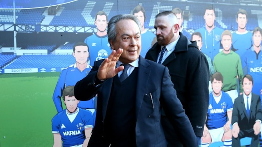 Farhad Moshiri has increased his ownership stake in Everton. Photograph: Alex Livesey/Getty Images