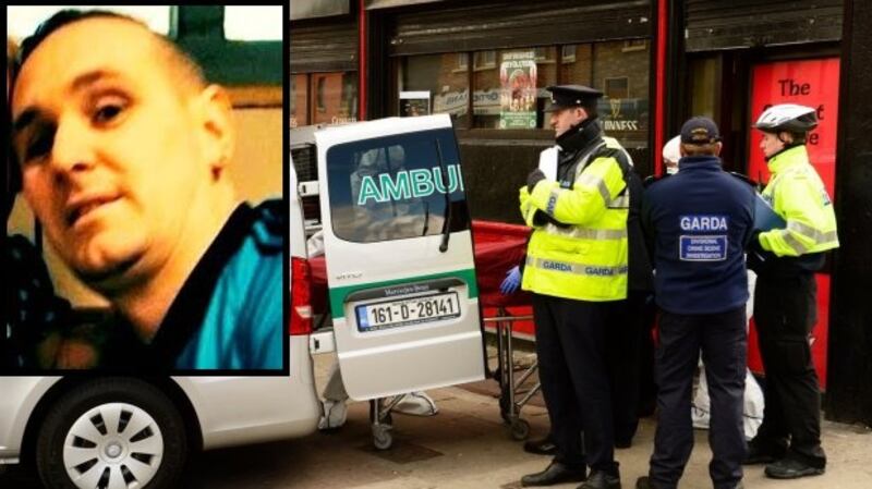 Michael Barr (inset, left) was shot dead at the Sunset House pub in Dublin in April.