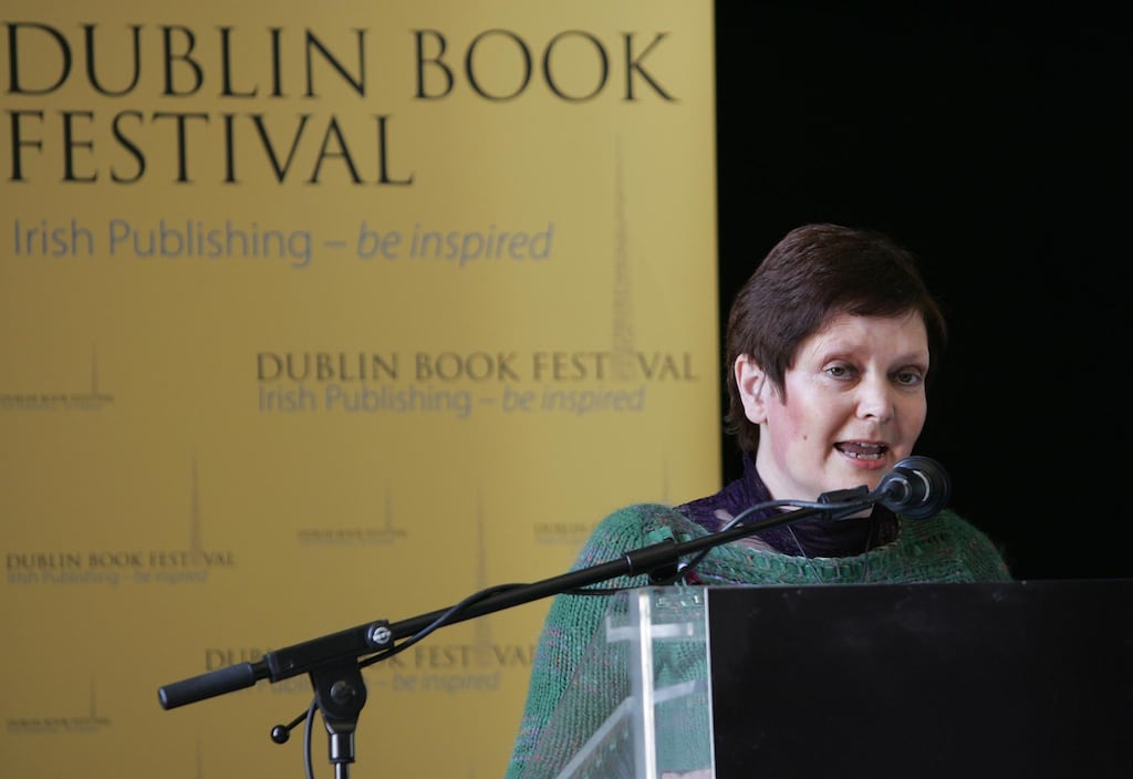 NEWS 08.03.2009
Poet Eileen Casey reading at the Dublin Book Festival, at City Hall, yesterday.
Photograph: Eric Luke Staff Photographer